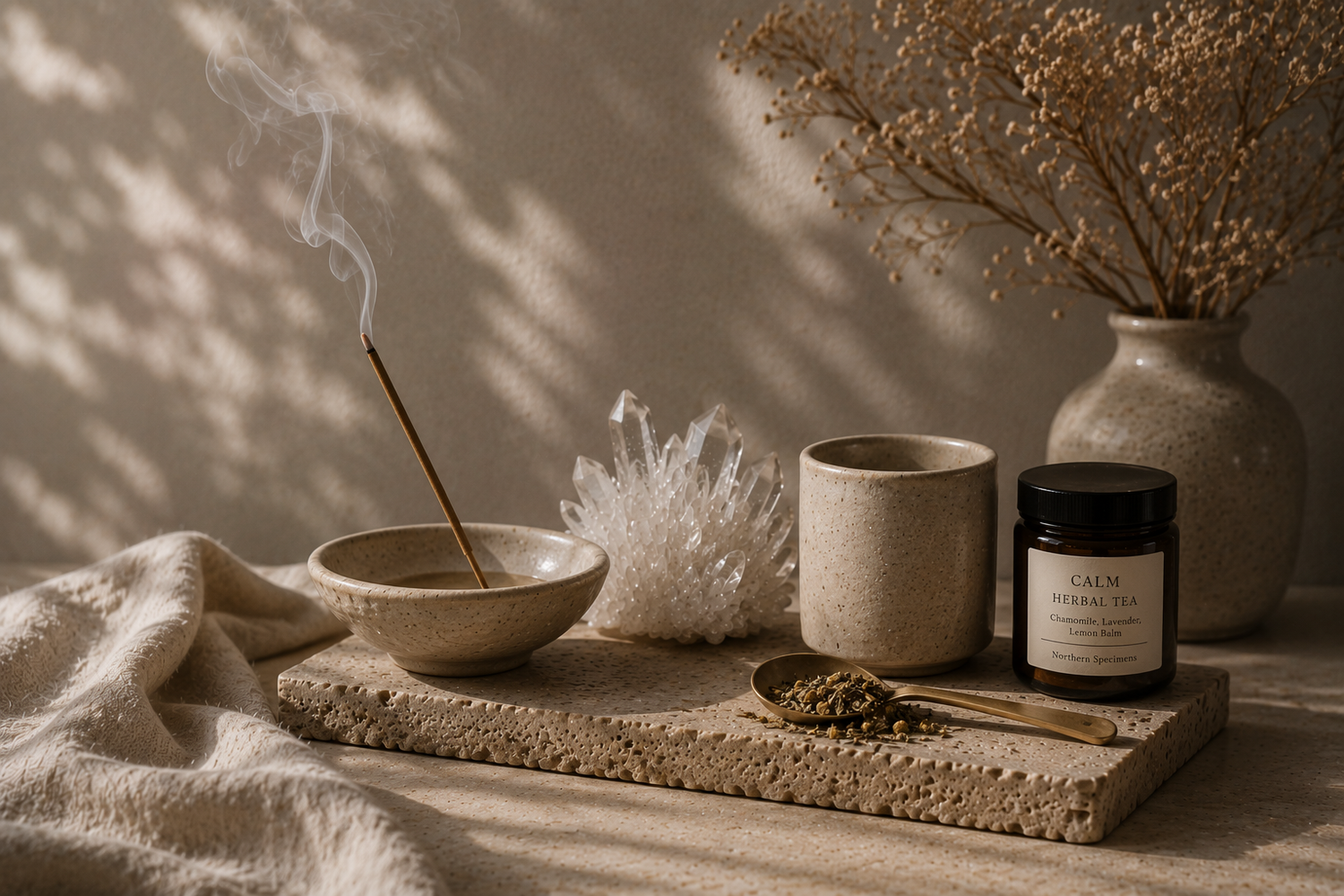 Natural herbal teas, wellness products and mindful ritual accessories by Northern Specimens