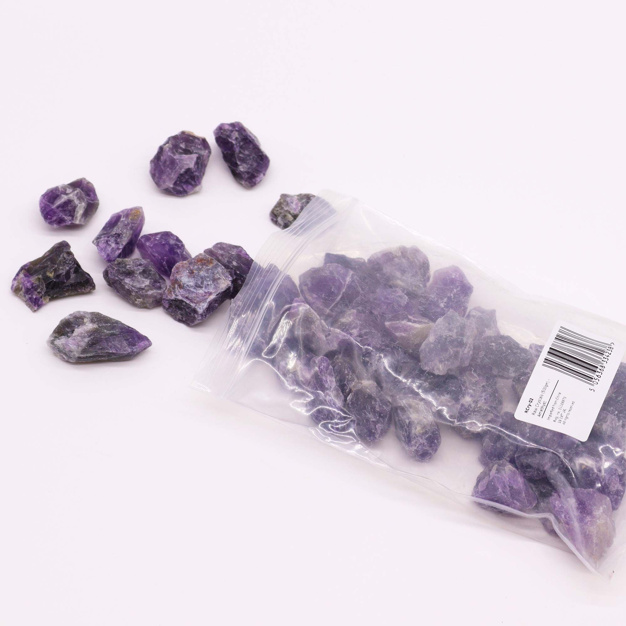 Natural Raw Amethyst Crystals 500g – Genuine Healing Crystal Stones või