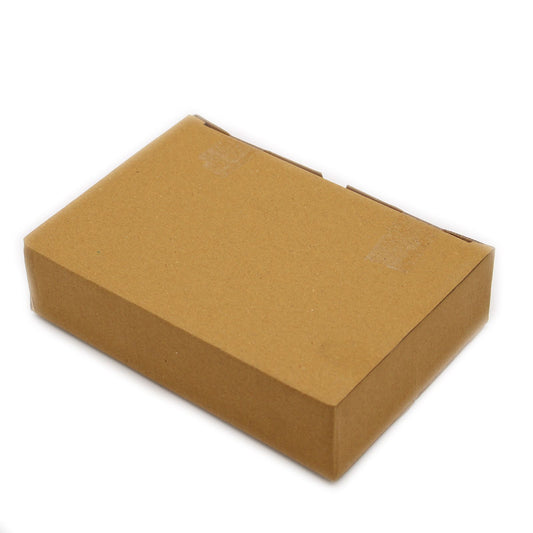 Brown cardboard box on a white background