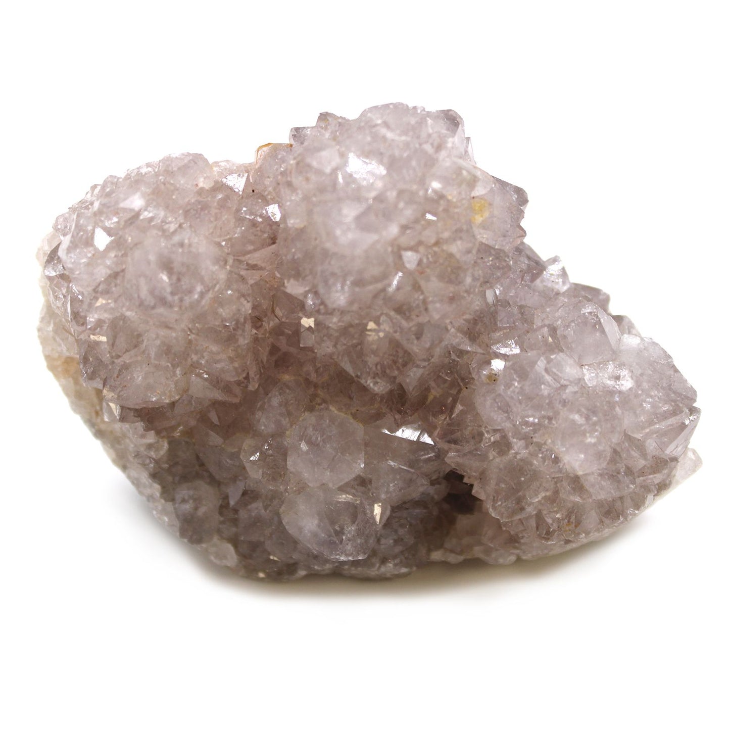 Crystal cluster on a white background