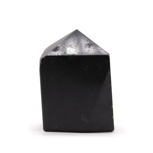 Indian Black Tourmaline Gemstone Point 6cm (0.5kg) – Natural Crystal Tower