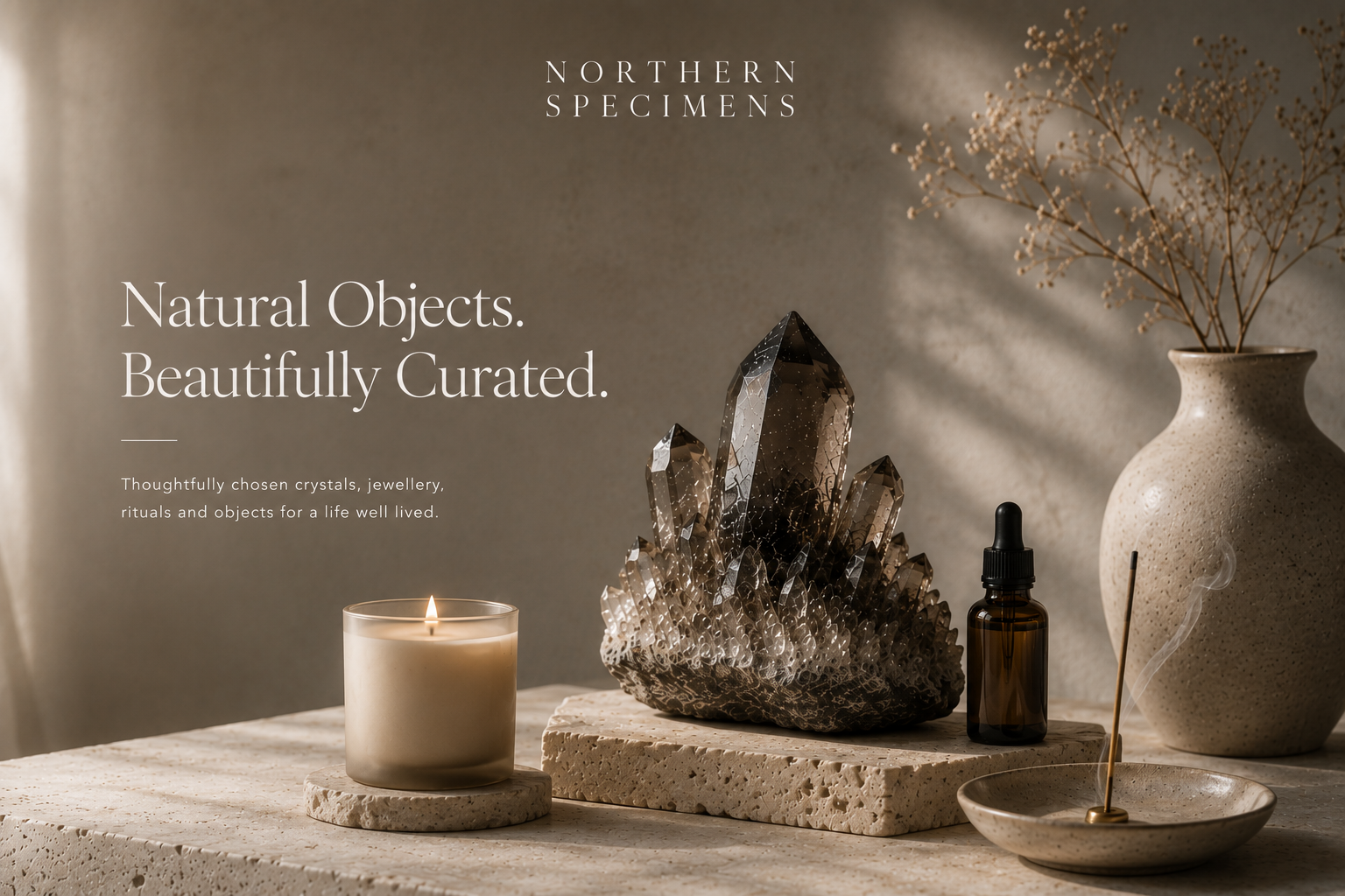 Curated mineral specimens, crystal décor and natural home objects by Northern Specimens